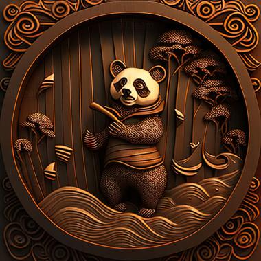 3D model Kung fu panda (STL)